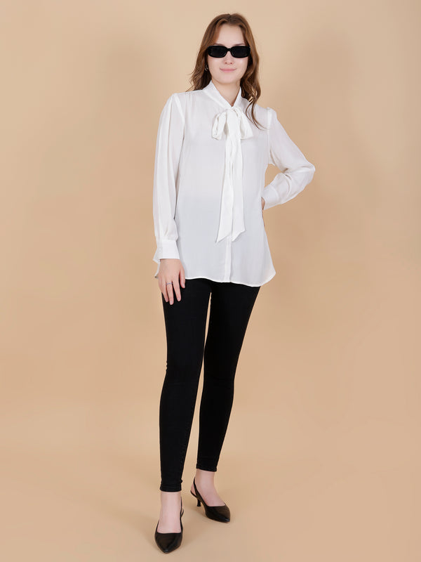 Offwhite Georgette Shirt