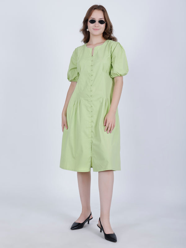 Neon Green Designer Dress